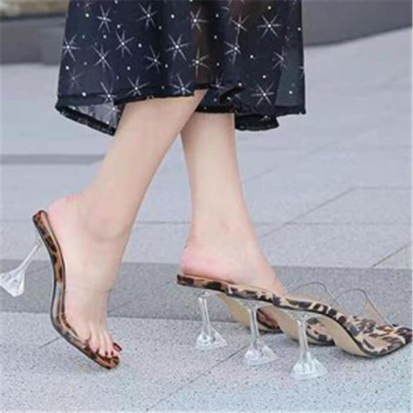 Size:5-11 Women Sexy Leopard Plus Size Slippers
