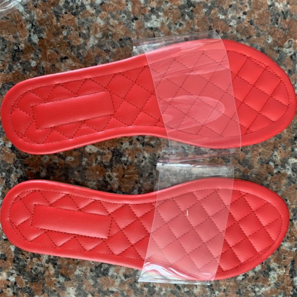 Size:5-11 Women Fashion Solid Color Stitching Argyle Slippers