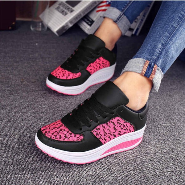 Size:4.5-10 Women Casual Plus Size Lace-Up Shoes