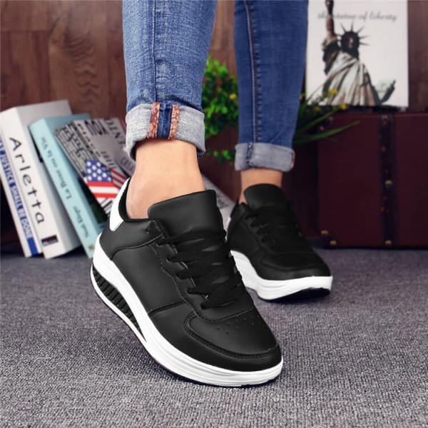 Size:4.5-10 Women Casual Plus Size Lace-Up Shoes
