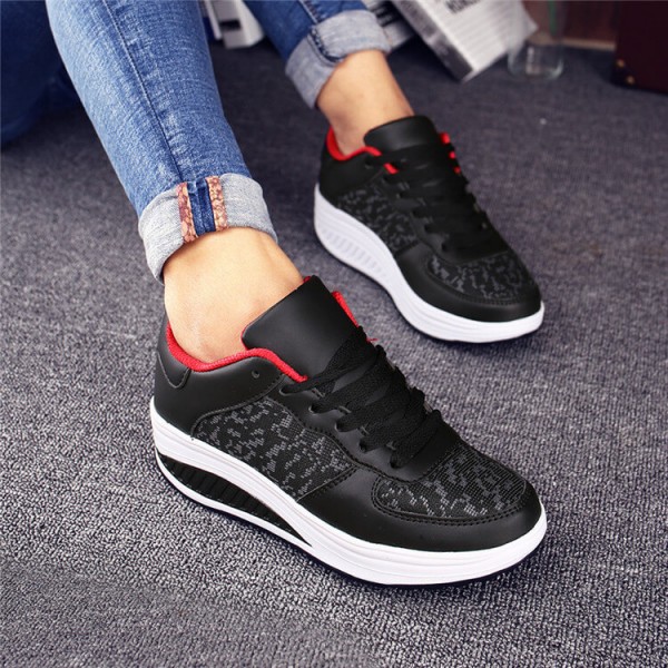 Size:4.5-10 Women Casual Plus Size Lace-Up Shoes