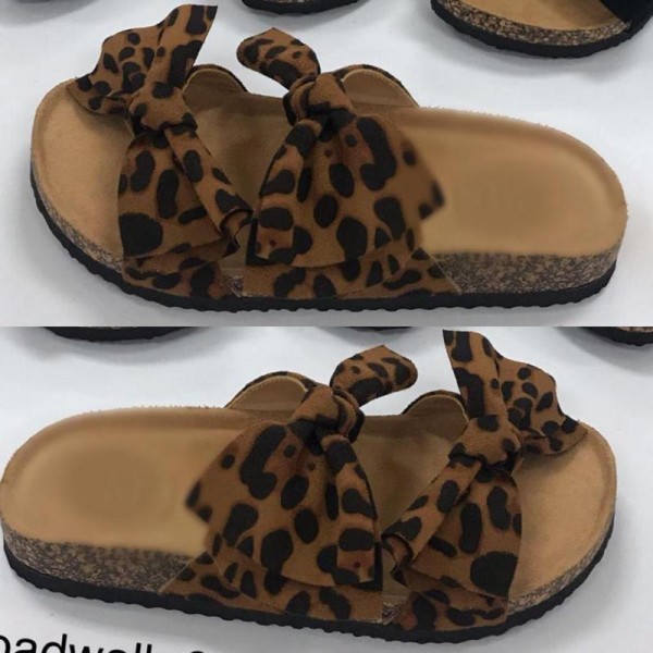 Size:6-11 Women Fashion Bow Decor Flats Slippers Shoes