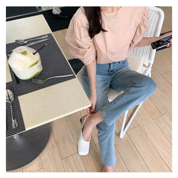 Women Summer Chic Style Square Toe Ankle Strap Sling BackLow Heel Mules Sandals