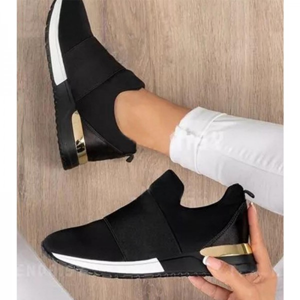 Women Fashion Casual Breathable Mesh Design Wedge Sneakers