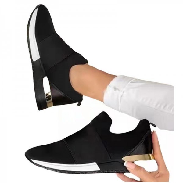 Women Fashion Casual Breathable Mesh Design Wedge Sneakers