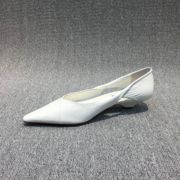 Women Fashion Solid Color Hollow PU Pointed Toe Loafers Work Shoes