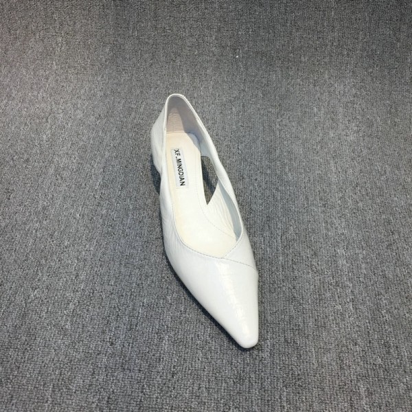 Women Fashion Solid Color Hollow PU Pointed Toe Loafers Work Shoes