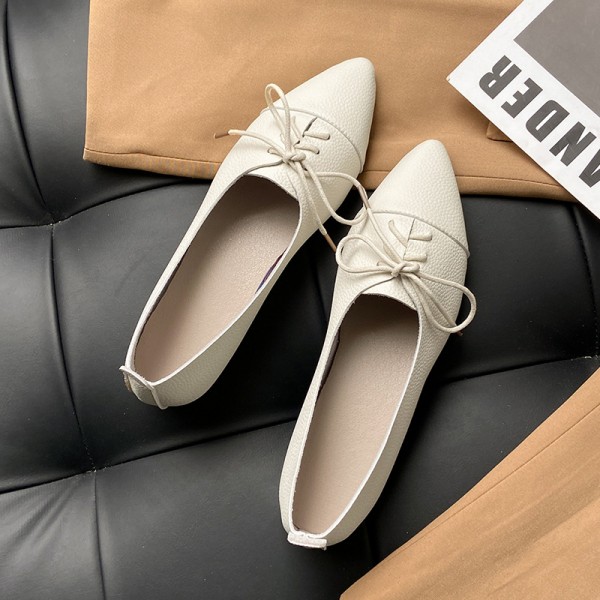 Spring Summer Fashion Casual Plus Size Women Lace-Up Flat Work Loafers Shoes